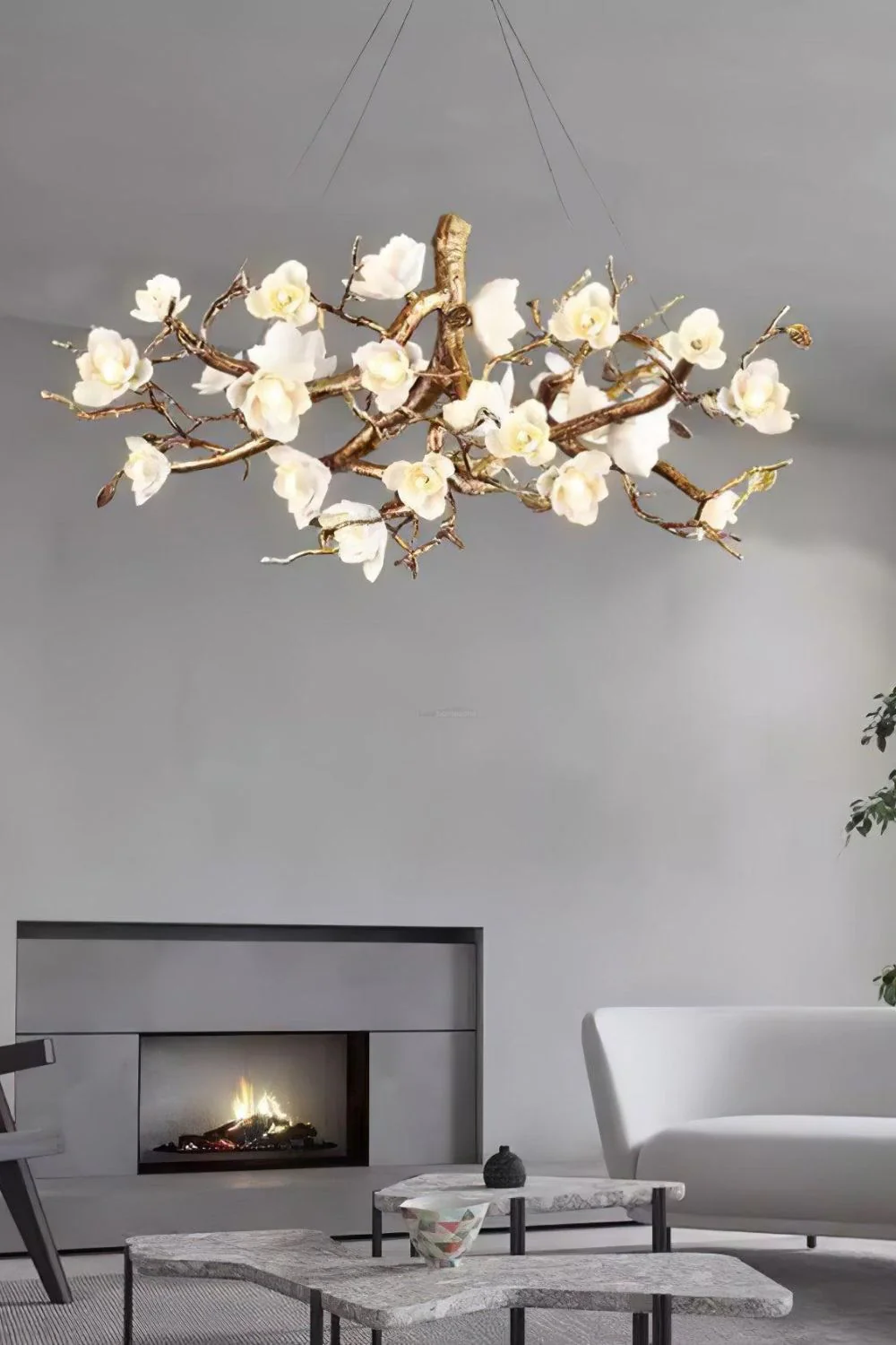 Floral Branch Chandelier - Image 7