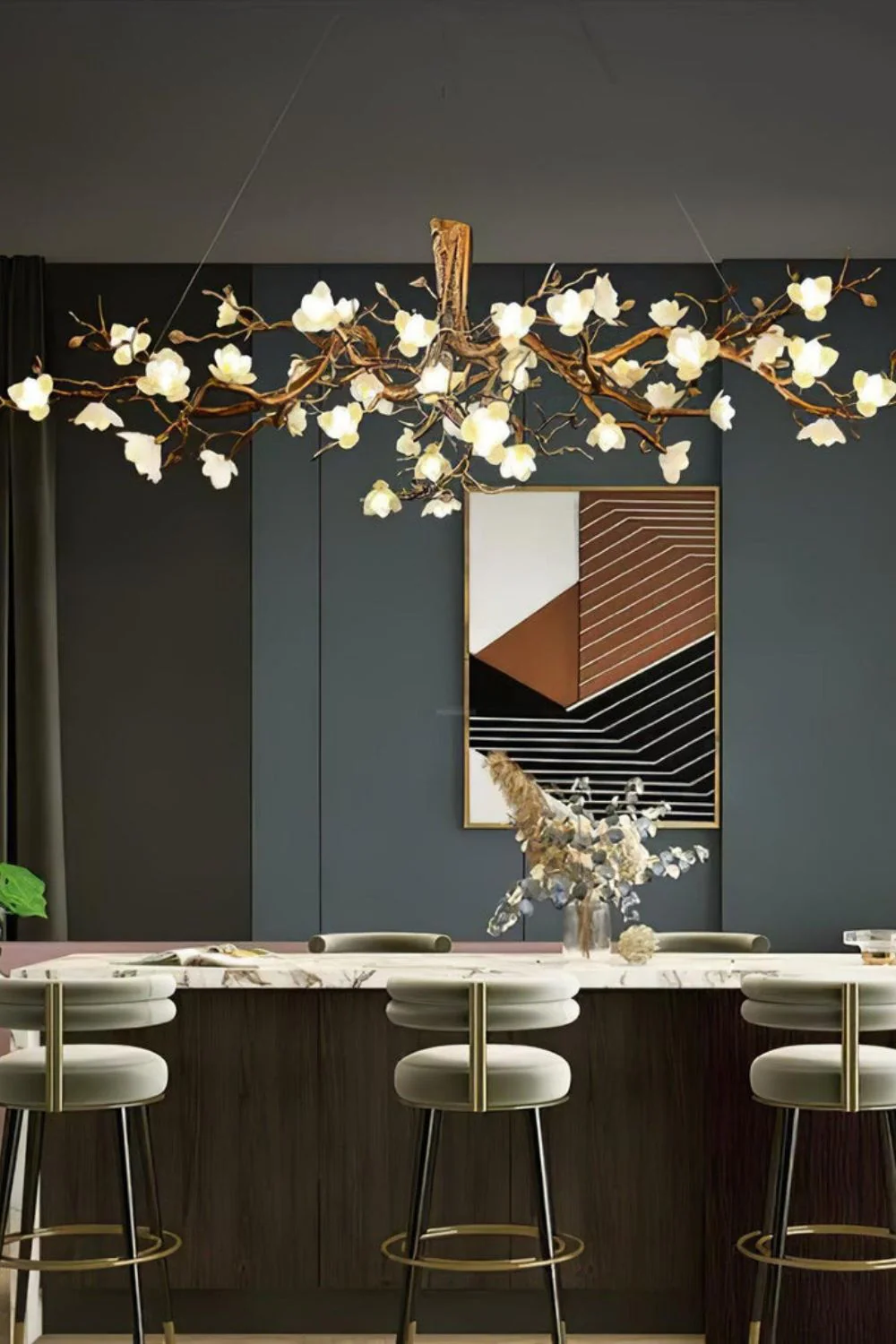 Floral Branch Chandelier - Image 8
