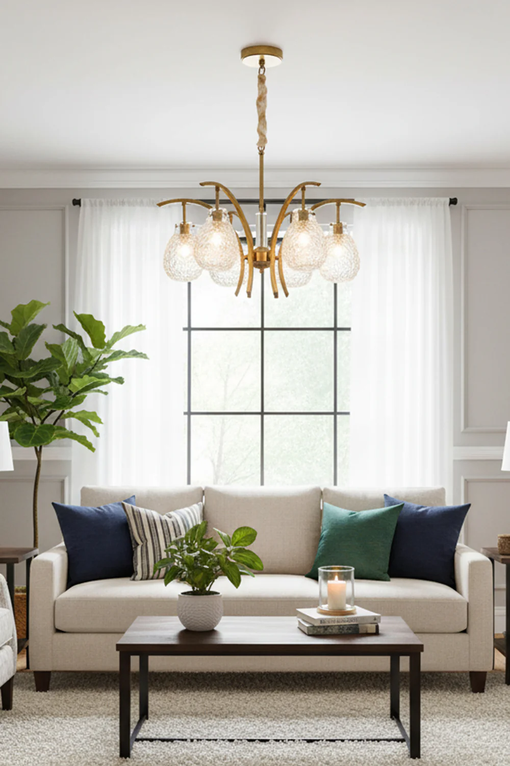 Flower bag chandelier - Image 3