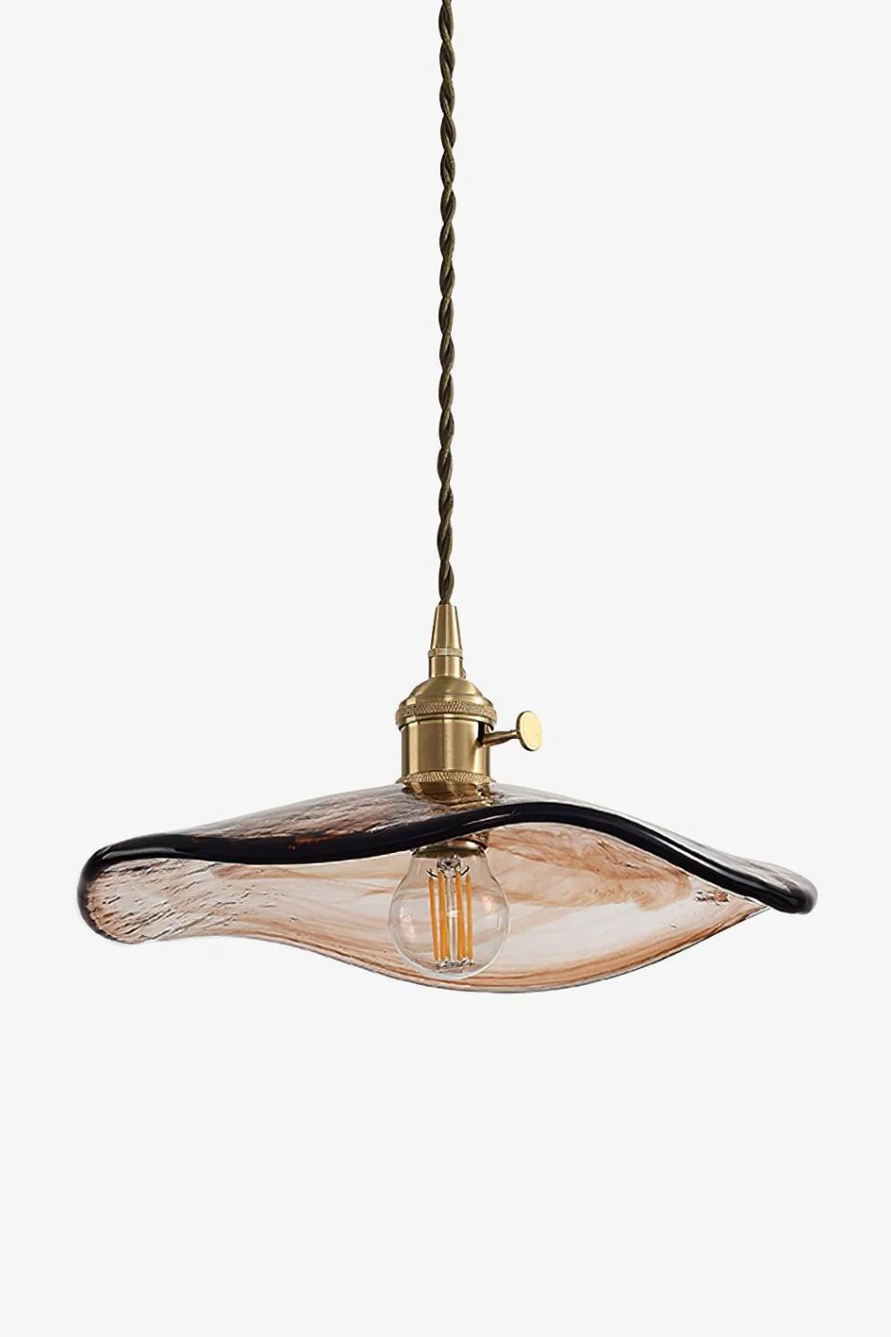 Flower Petal Glass Pendant Light - Image 16