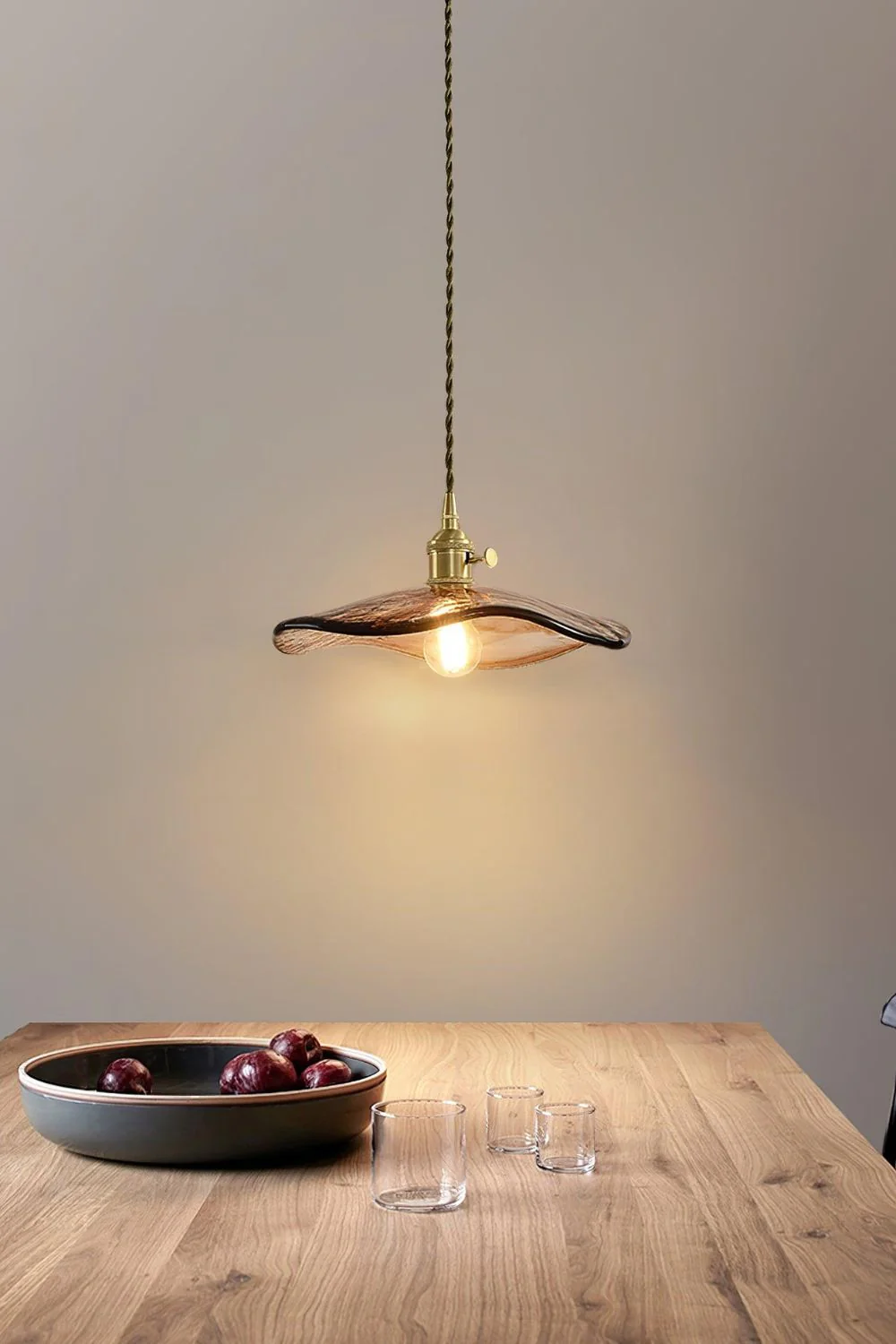 Flower Petal Glass Pendant Light - Image 6