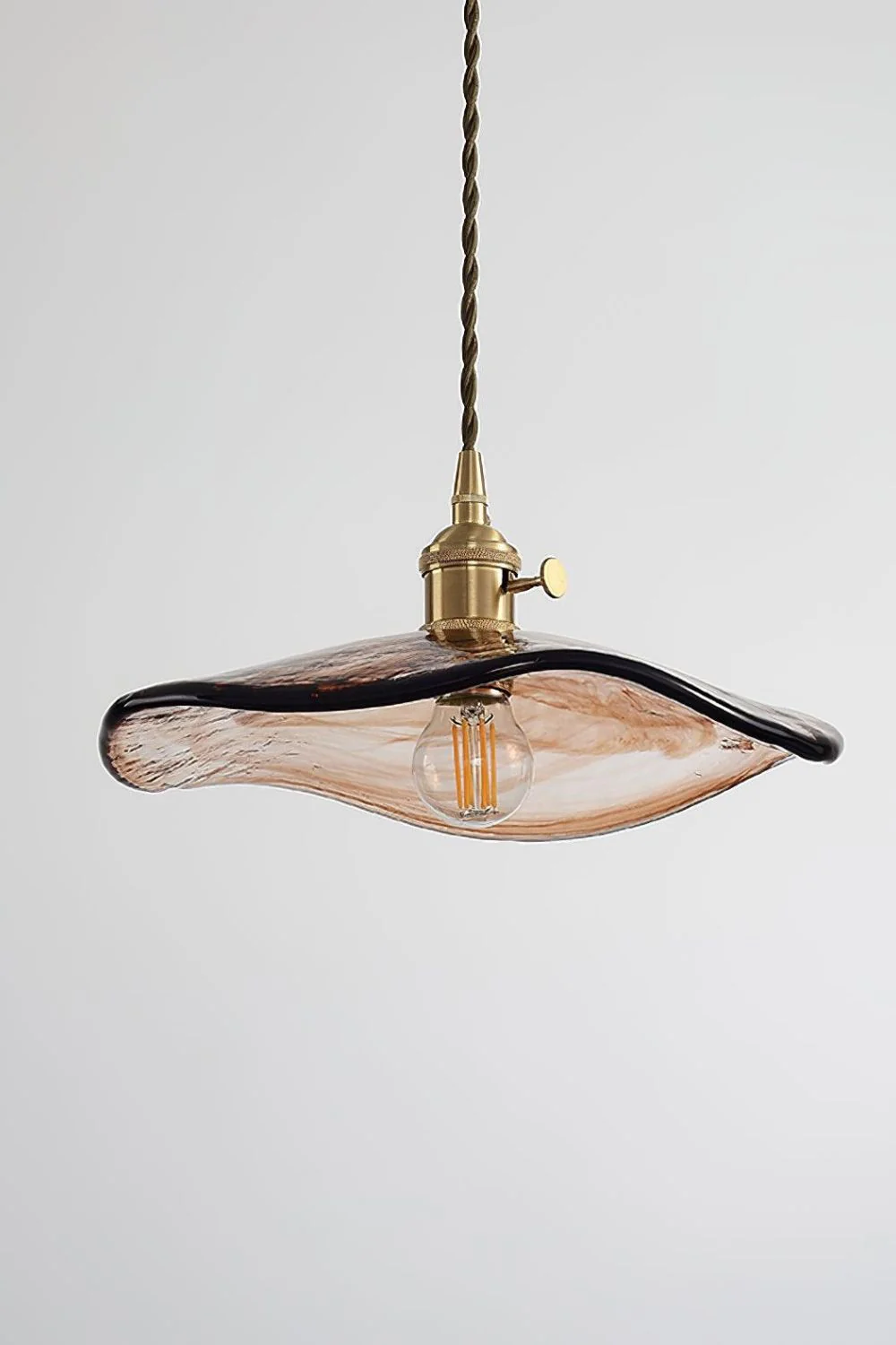 Flower Petal Glass Pendant Light - Image 7