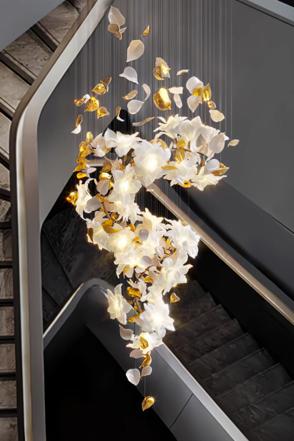 Flying Flowers Fluttering Chandelier - Image 2