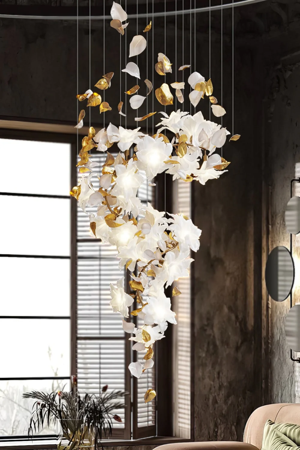 Flying Flowers Fluttering Chandelier - Image 21