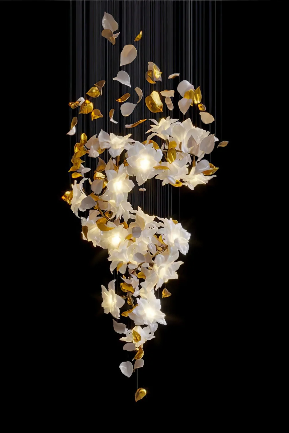 Flying Flowers Fluttering Chandelier - Image 27