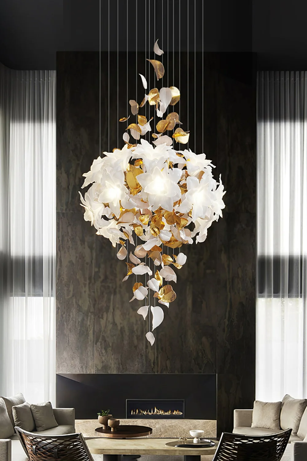 Flying Flowers Fluttering Chandelier - Image 6