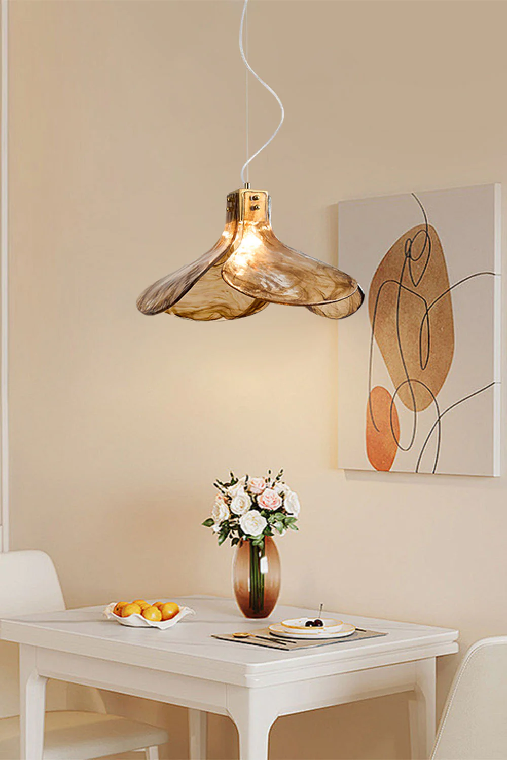 Four-leaf Clover Glass Chandelier - Image 2