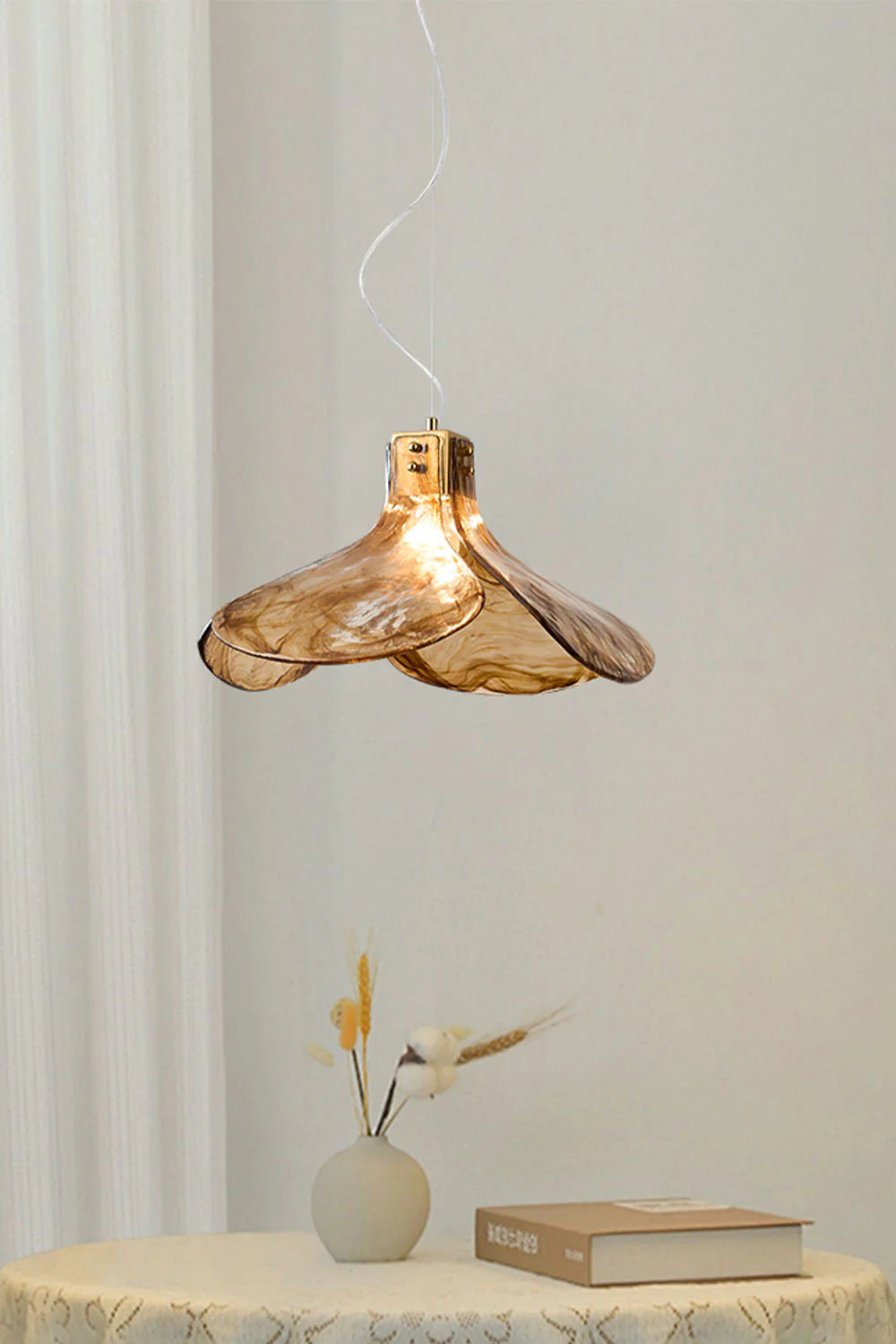 Four-leaf Clover Glass Chandelier - Image 6