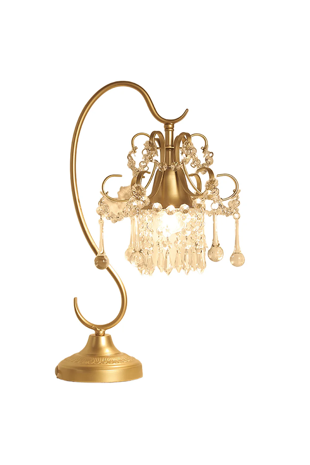 French Crystal Table Lamp - Image 7