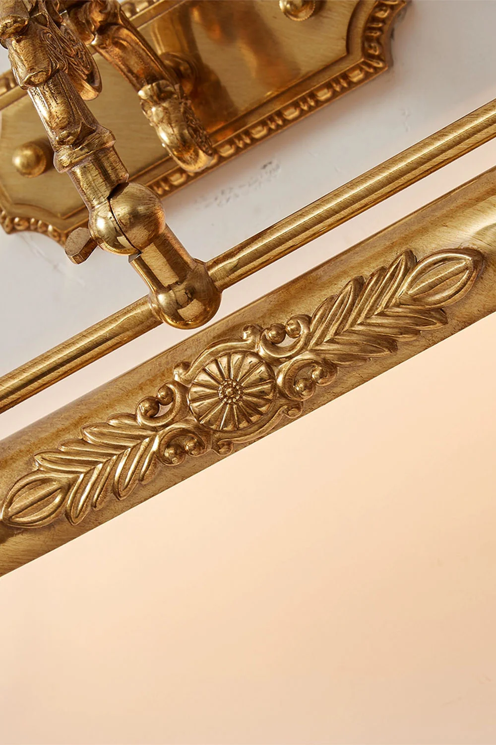 French Retro Cylindrical Copper Wall Lamp - Image 10