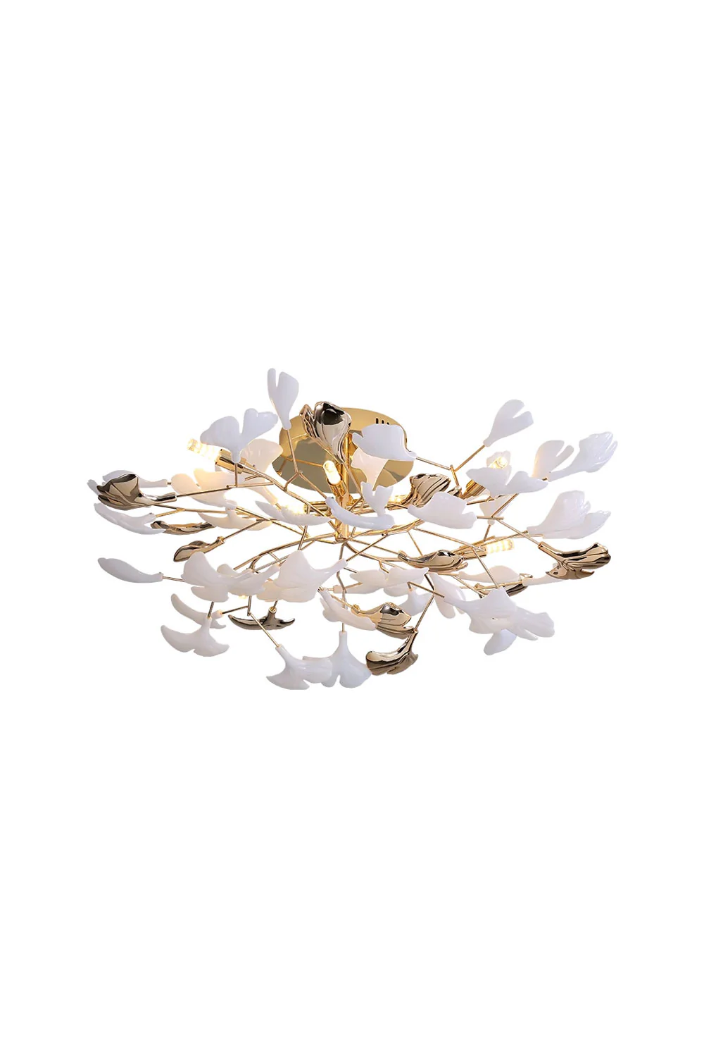 Cermaic Leaf Gingko Ceiling Lamp