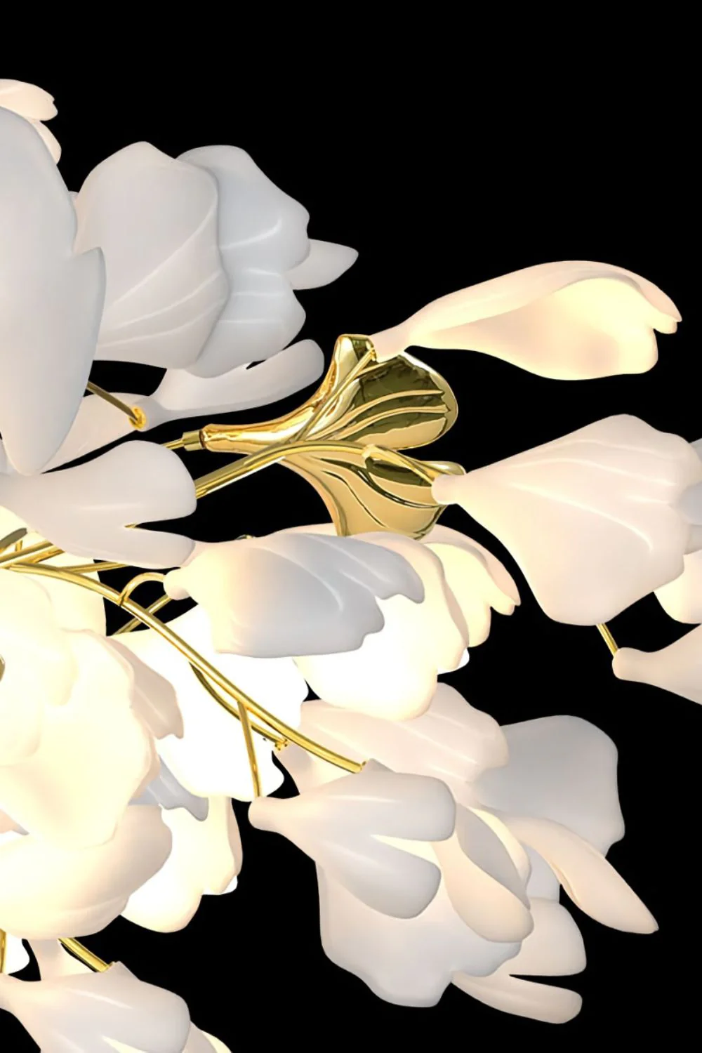 Cermaic Leaf Gingko Ceiling Lamp - Image 9