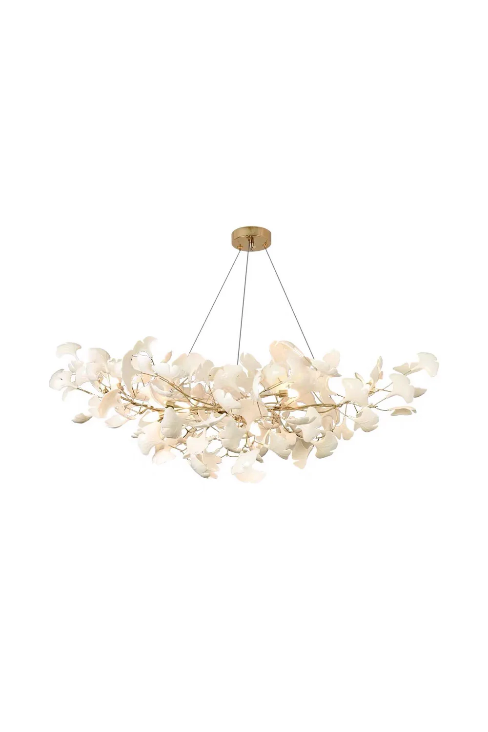Cermaic Leaf Gingko Chandelier B