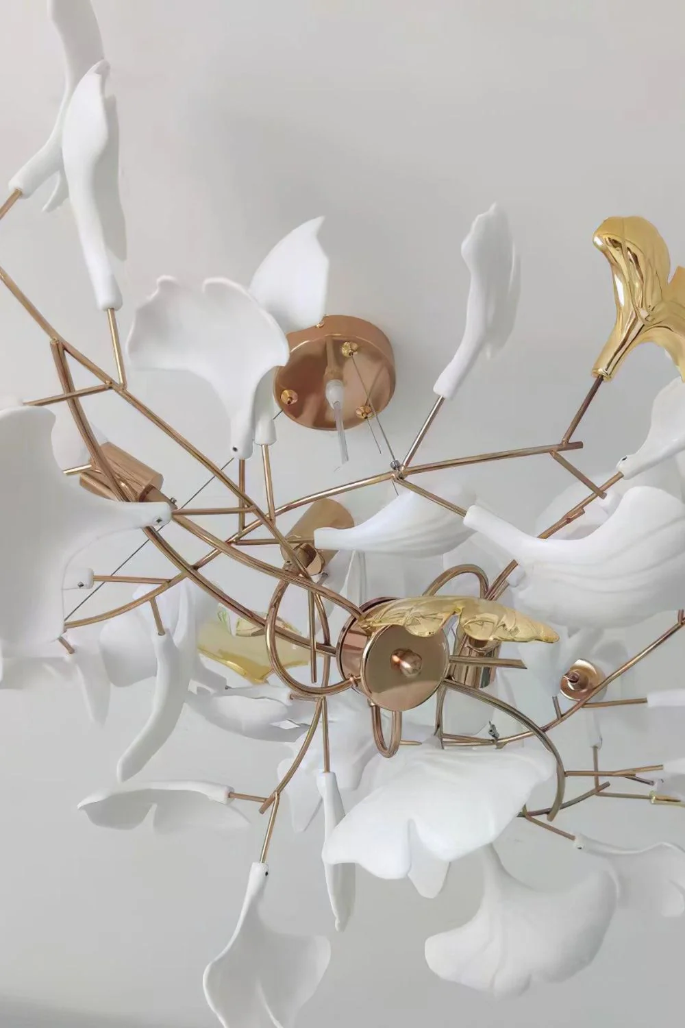 Cermaic Leaf Gingko Chandelier B - Image 21