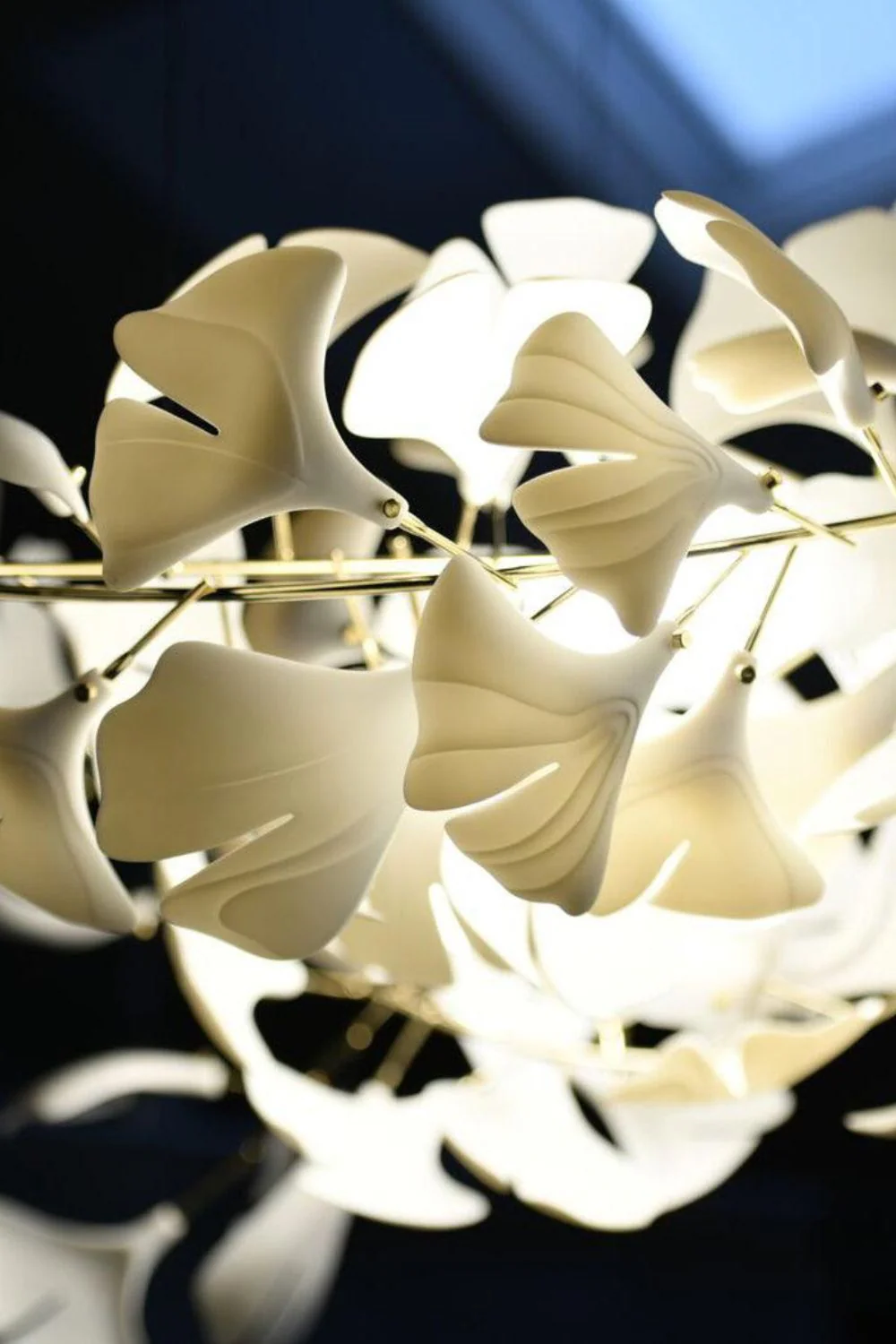 Cermaic Leaf Gingko Chandelier B - Image 22