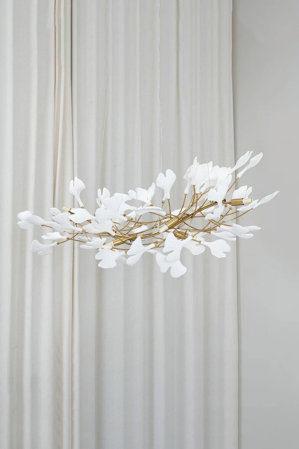 Cermaic Leaf Gingko Chandelier B - Image 24