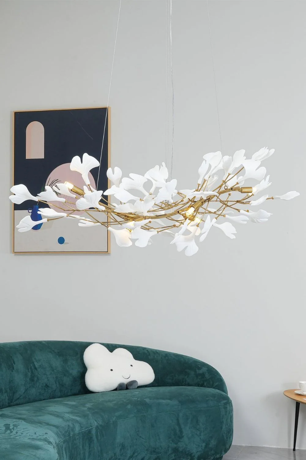 Cermaic Leaf Gingko Chandelier B - Image 6