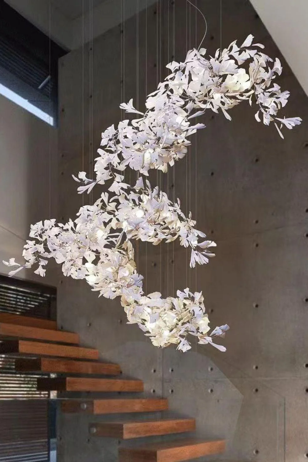Cermaic Leaf Gingko Chandelier F - Image 22