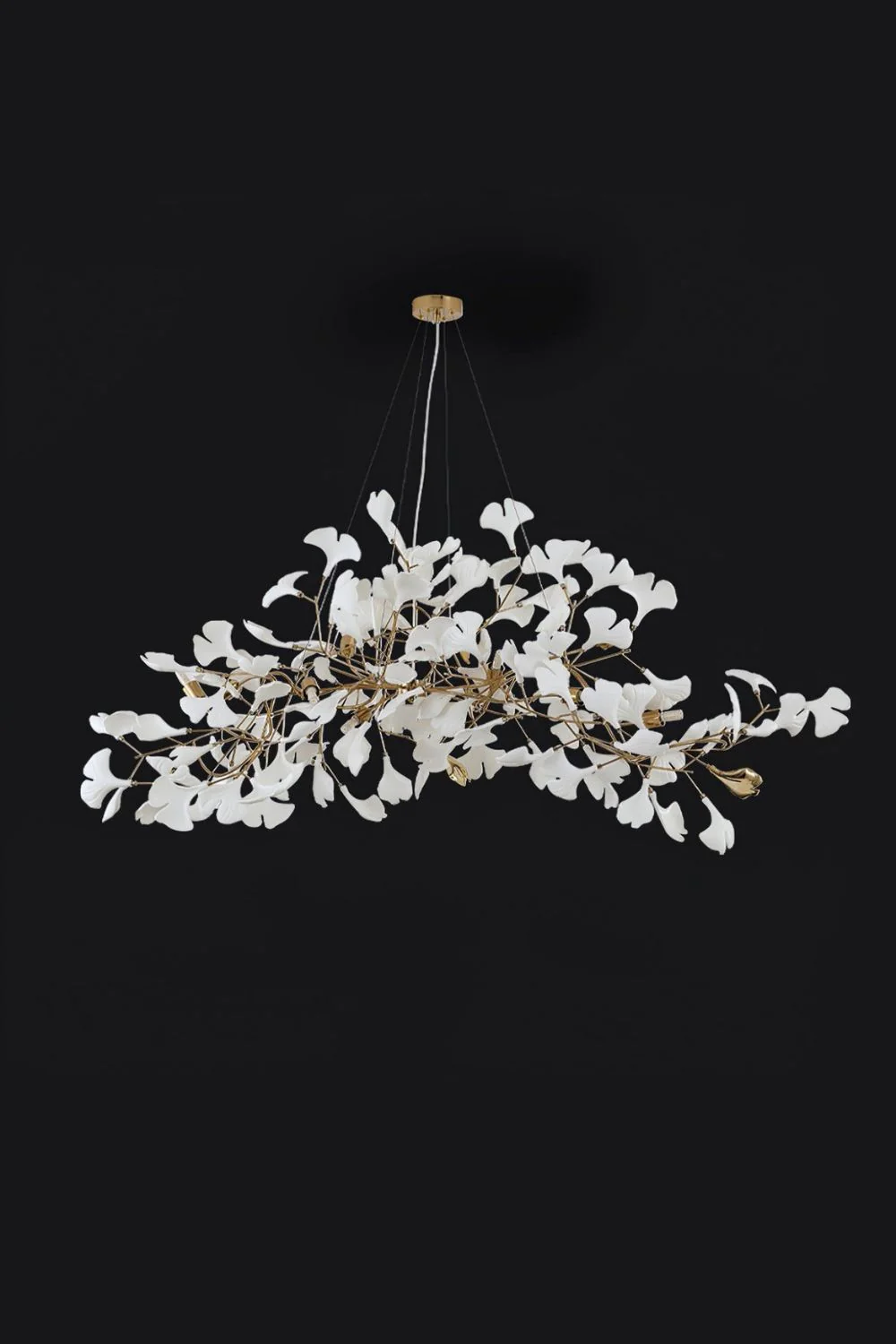 Cermaic Leaf Gingko Chandelier N - Image 10