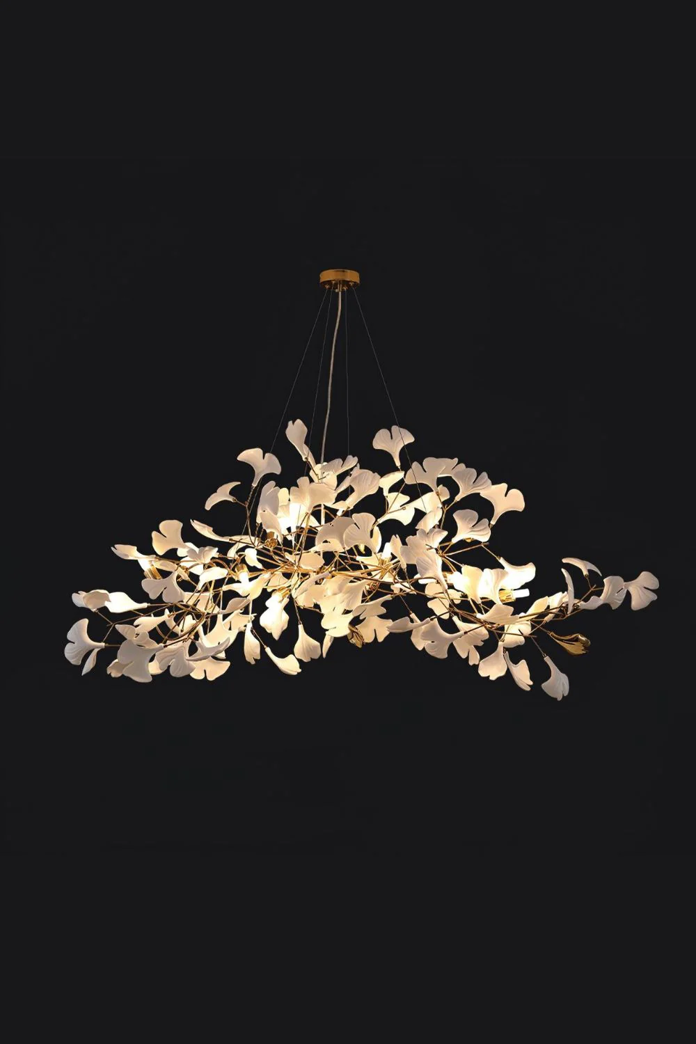 Cermaic Leaf Gingko Chandelier N - Image 11