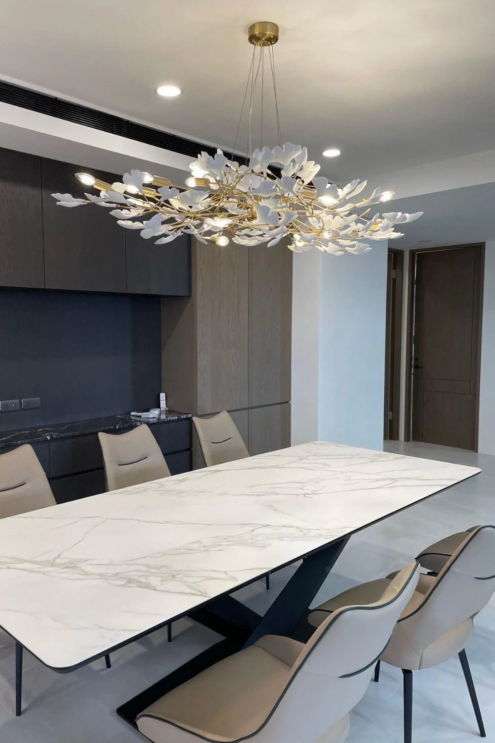Cermaic Leaf Gingko Chandelier N - Image 15