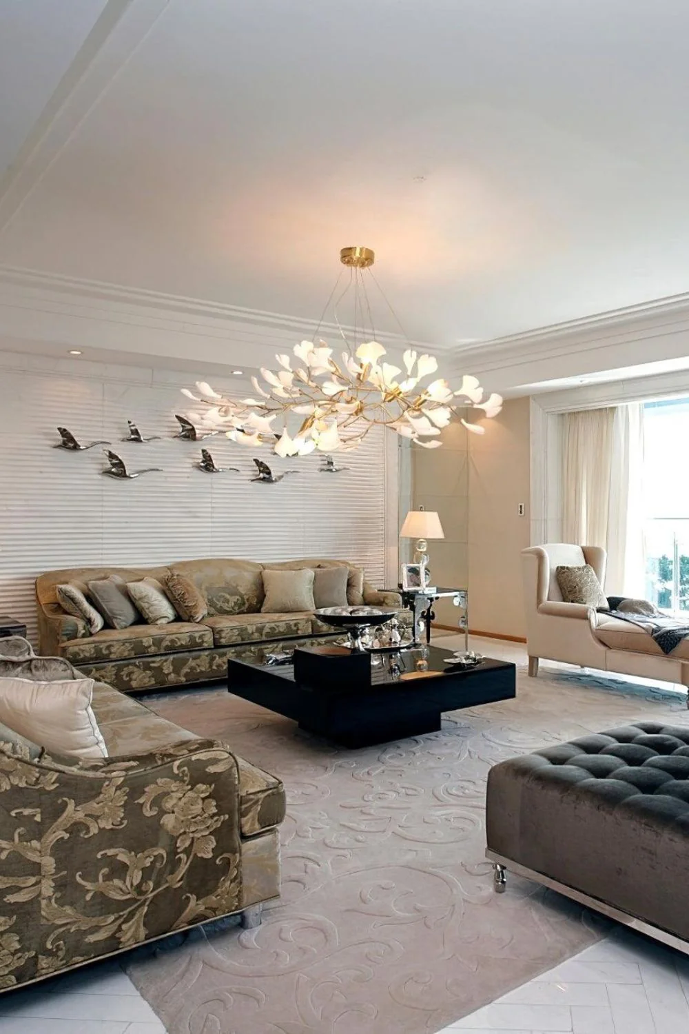 Cermaic Leaf Gingko Chandelier N - Image 16