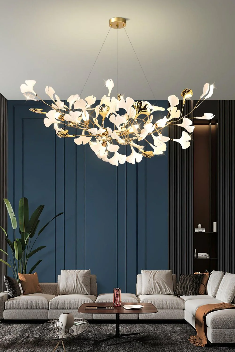 Cermaic Leaf Gingko Chandelier S - Image 15
