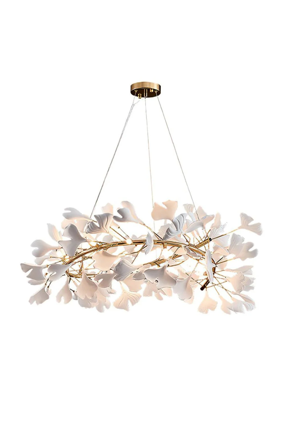 Cermaic Leaf Gingko Chandelier U - Image 20