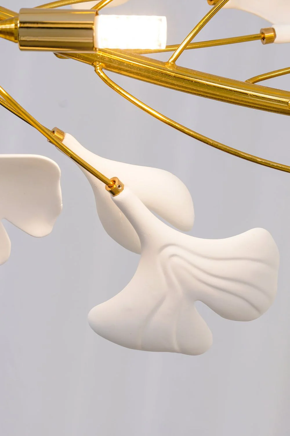 Cermaic Leaf Gingko Chandelier U - Image 21