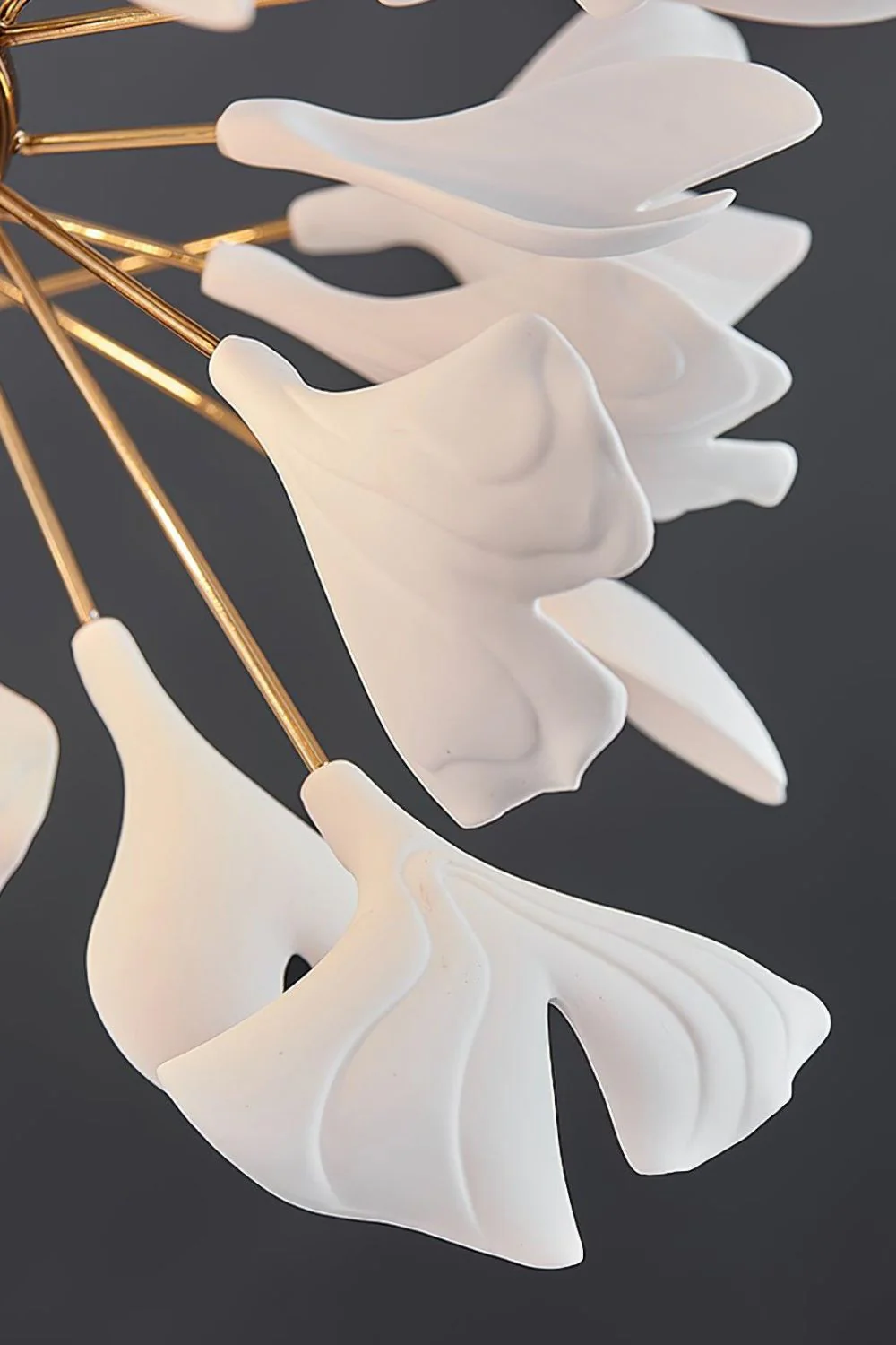 Cermaic Leaf Gingko Chandelier U - Image 28