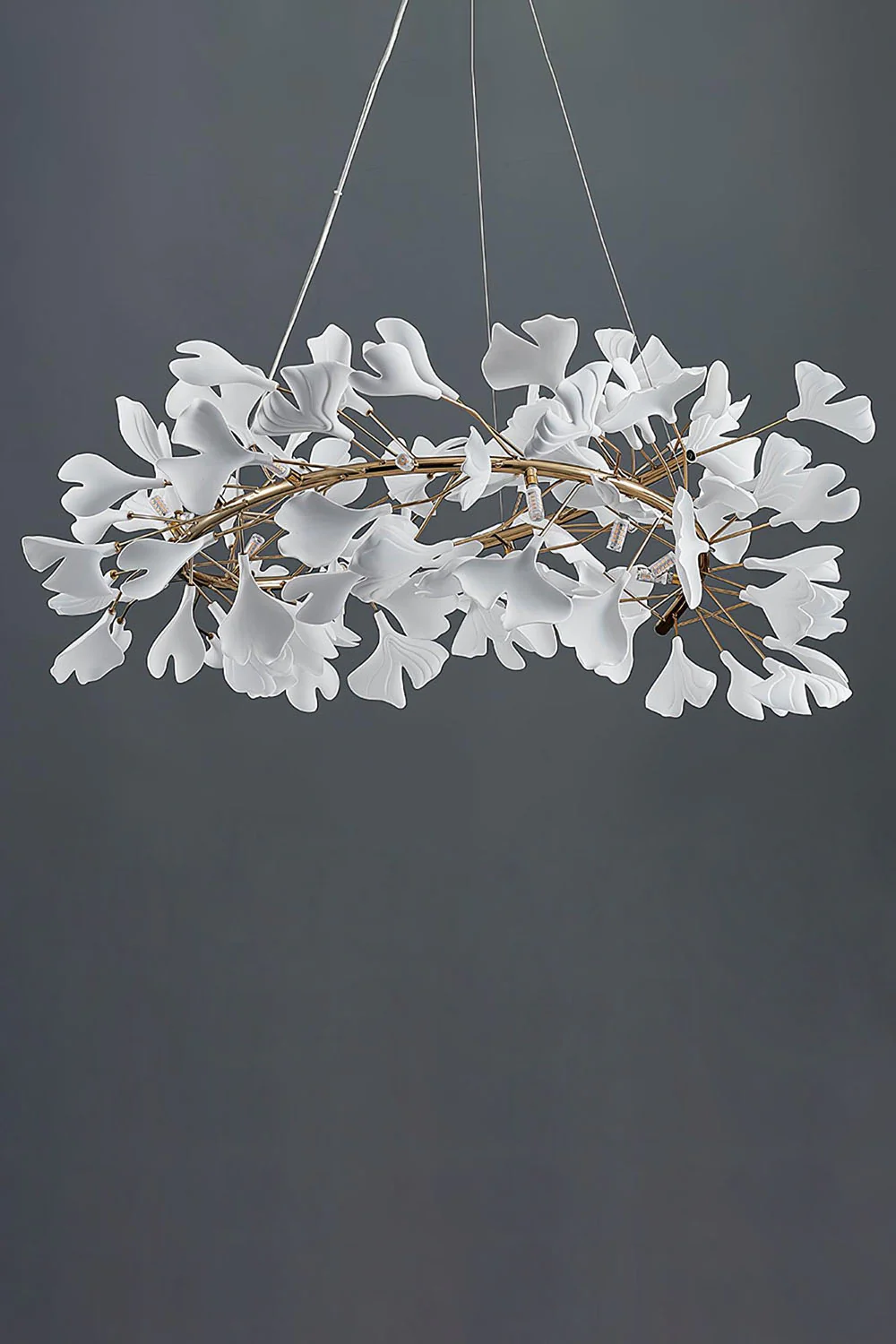 Cermaic Leaf Gingko Chandelier U - Image 40