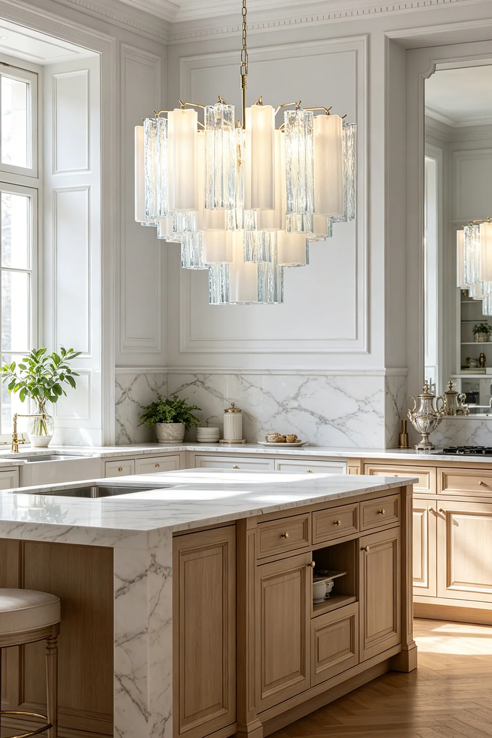 Glacier Ice Glass Chandelier - Image 2