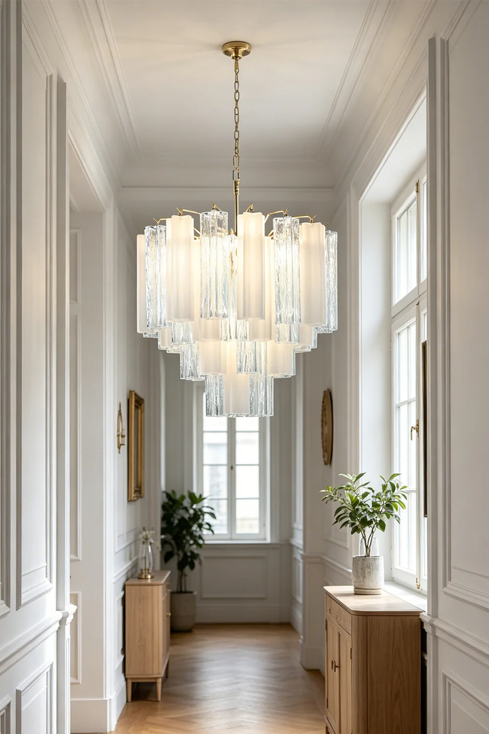 Glacier Ice Glass Chandelier - Image 4