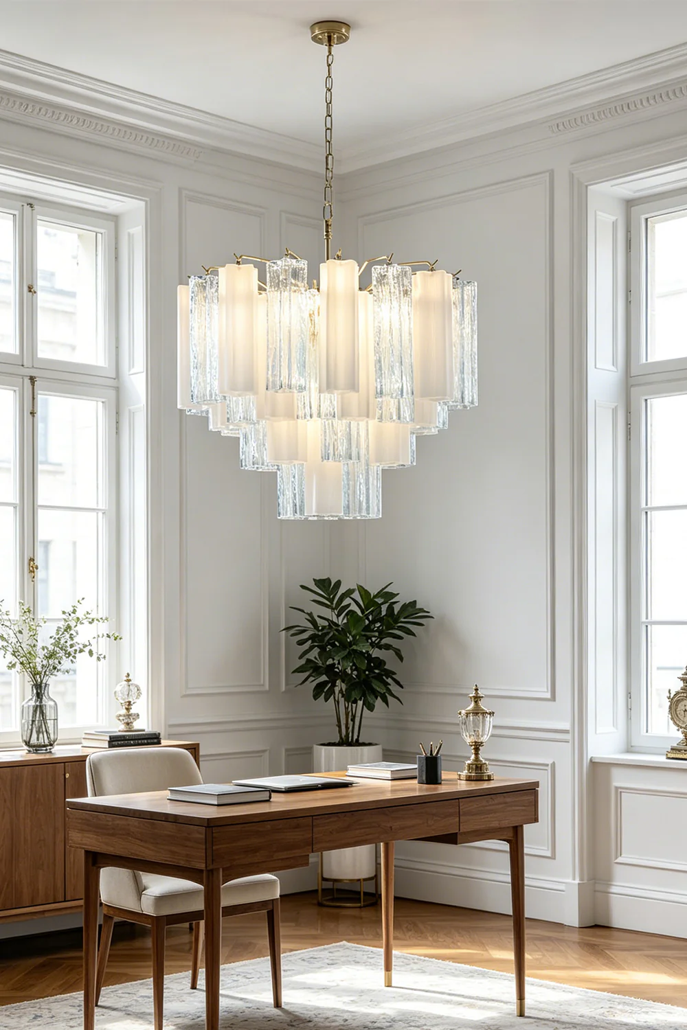 Glacier Ice Glass Chandelier - Image 6
