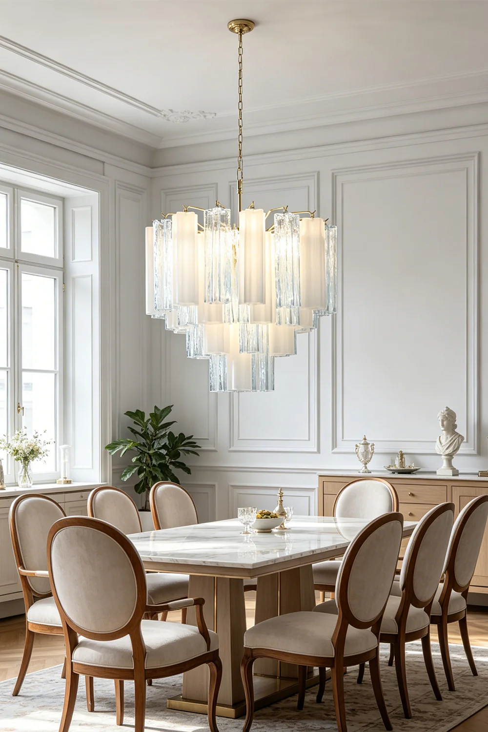 Glacier Ice Glass Chandelier - Image 7