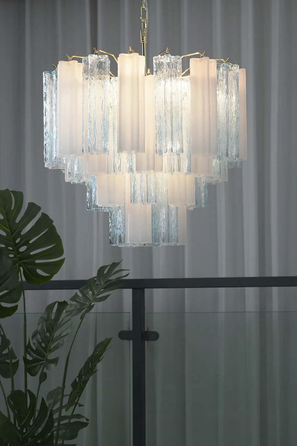 Glacier Ice Glass Chandelier - Image 8