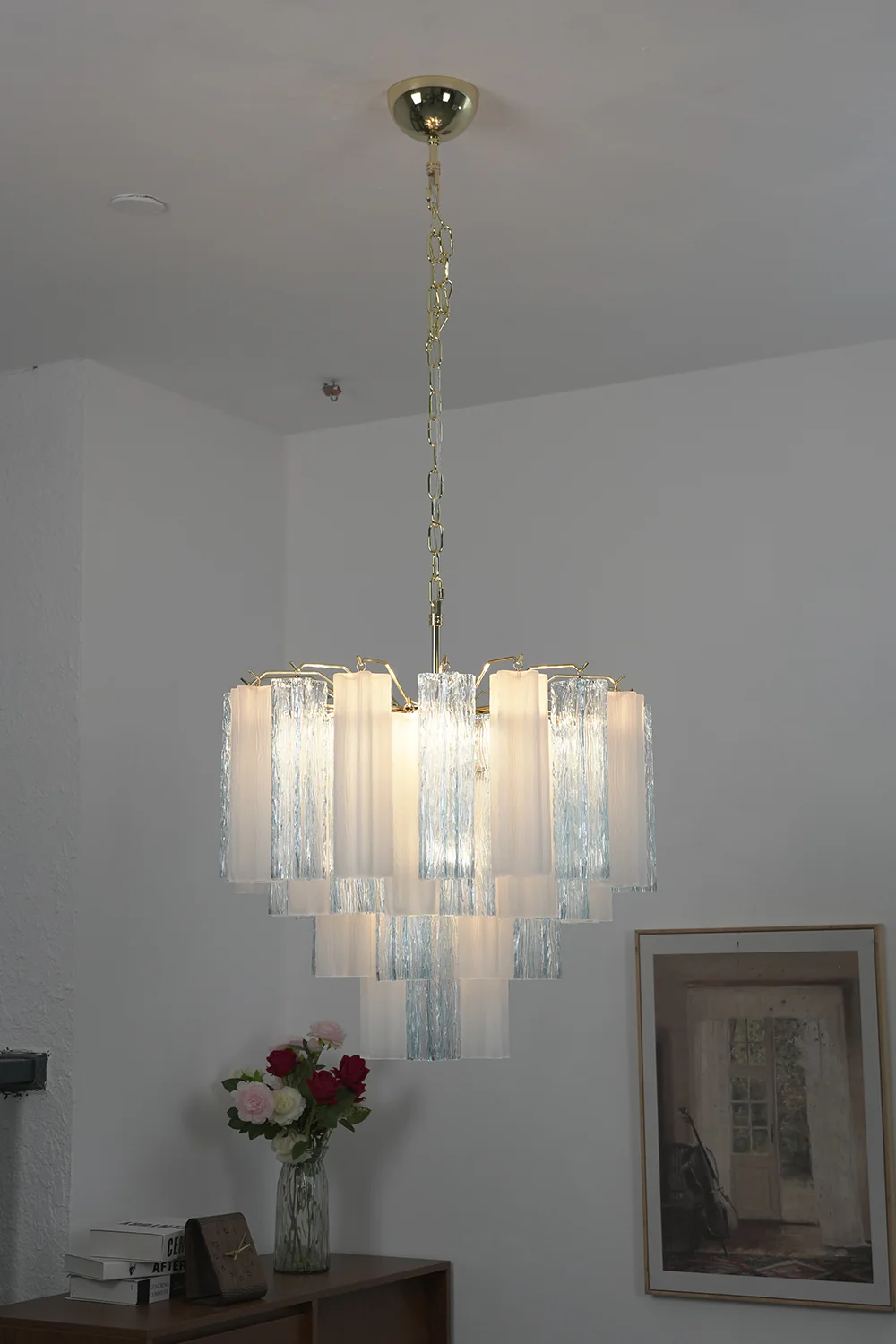Glacier Ice Glass Chandelier - Image 9