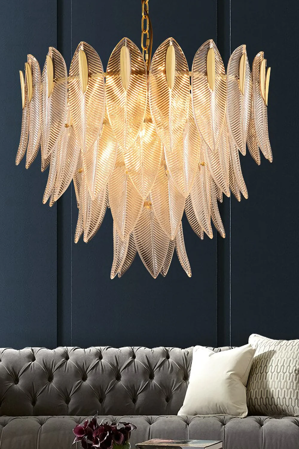 Glass Feathers Chandelier - Image 13
