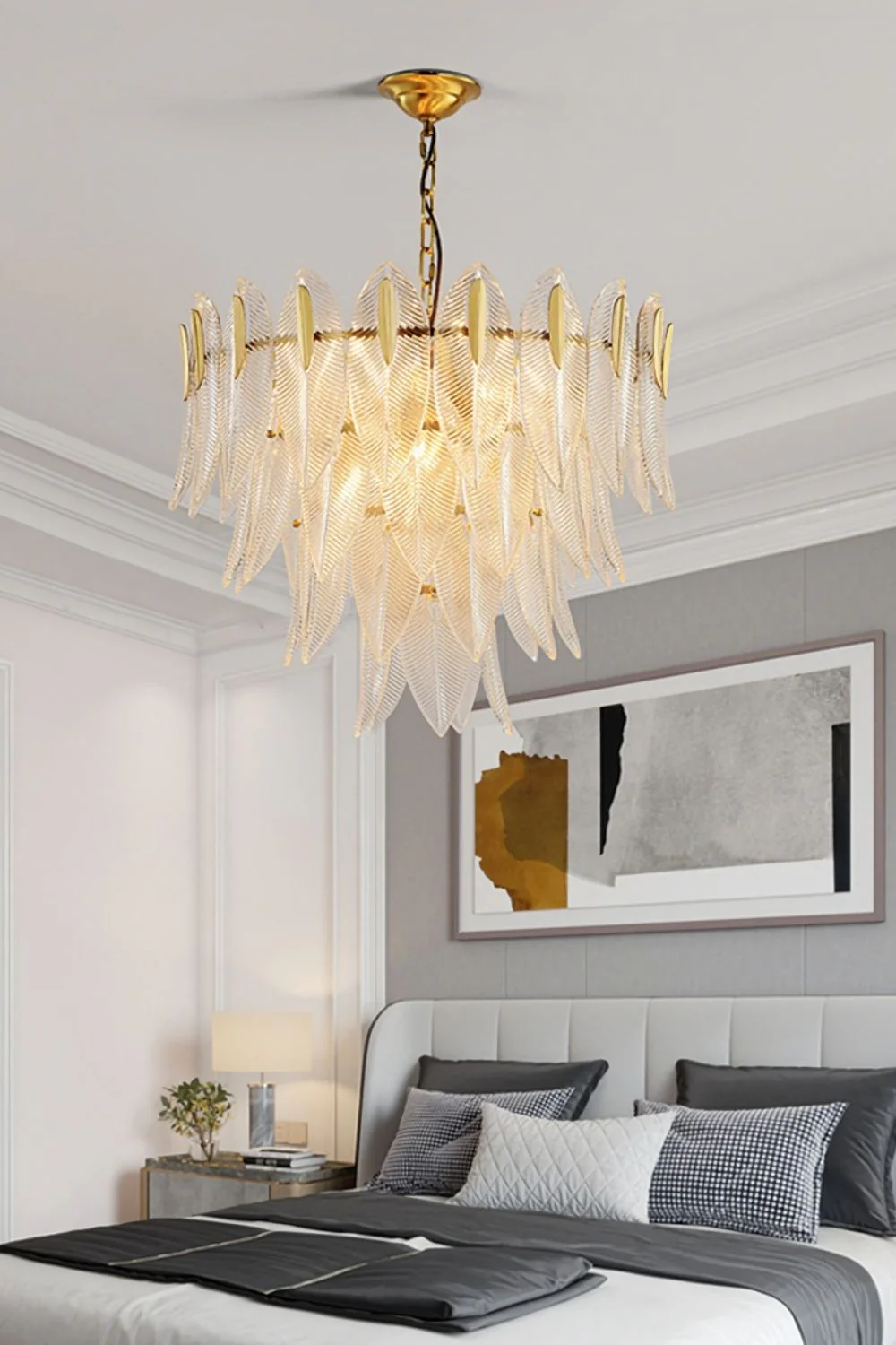 Glass Feathers Chandelier - Image 5