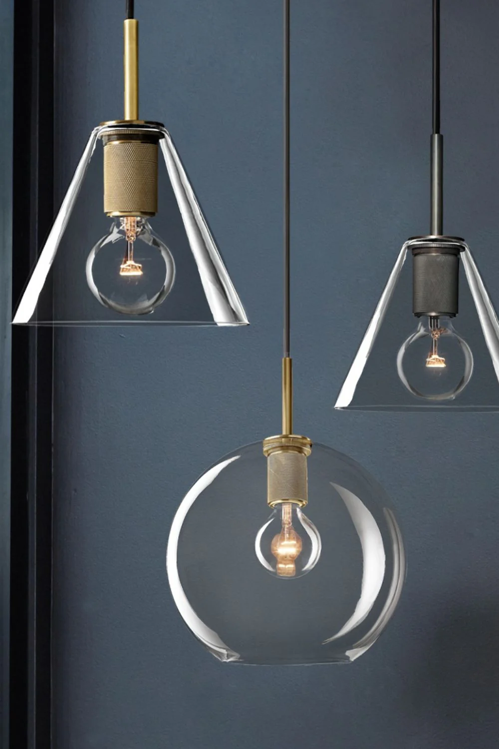 Glass Shaded Pendant Light - Image 4