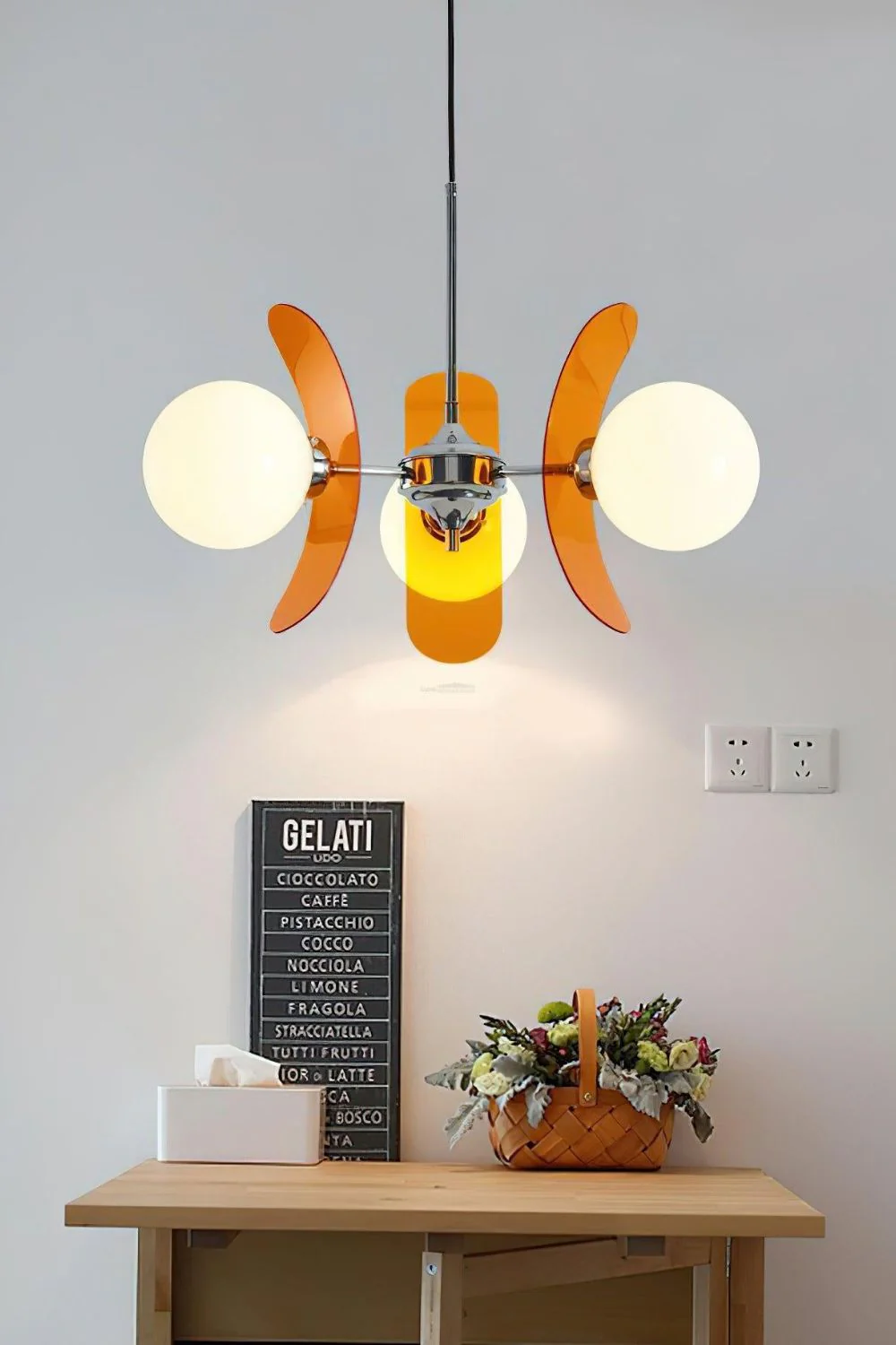 GlowSphere Petal Chandelier - Image 4