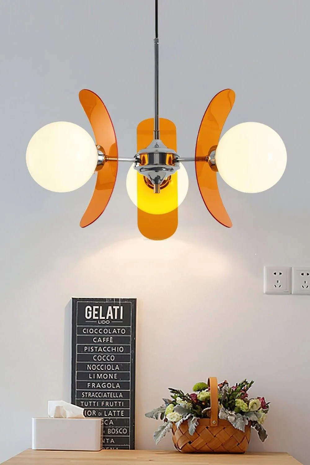 GlowSphere Petal Chandelier - Image 8