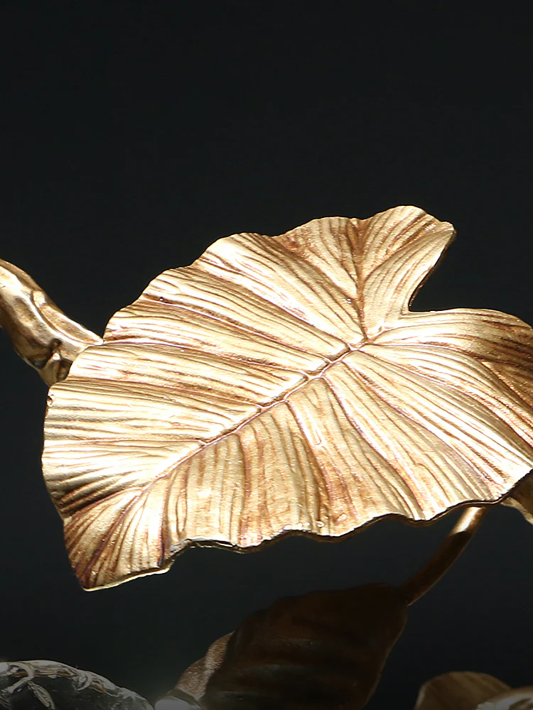 Gold Leaf Chandelier - Image 12