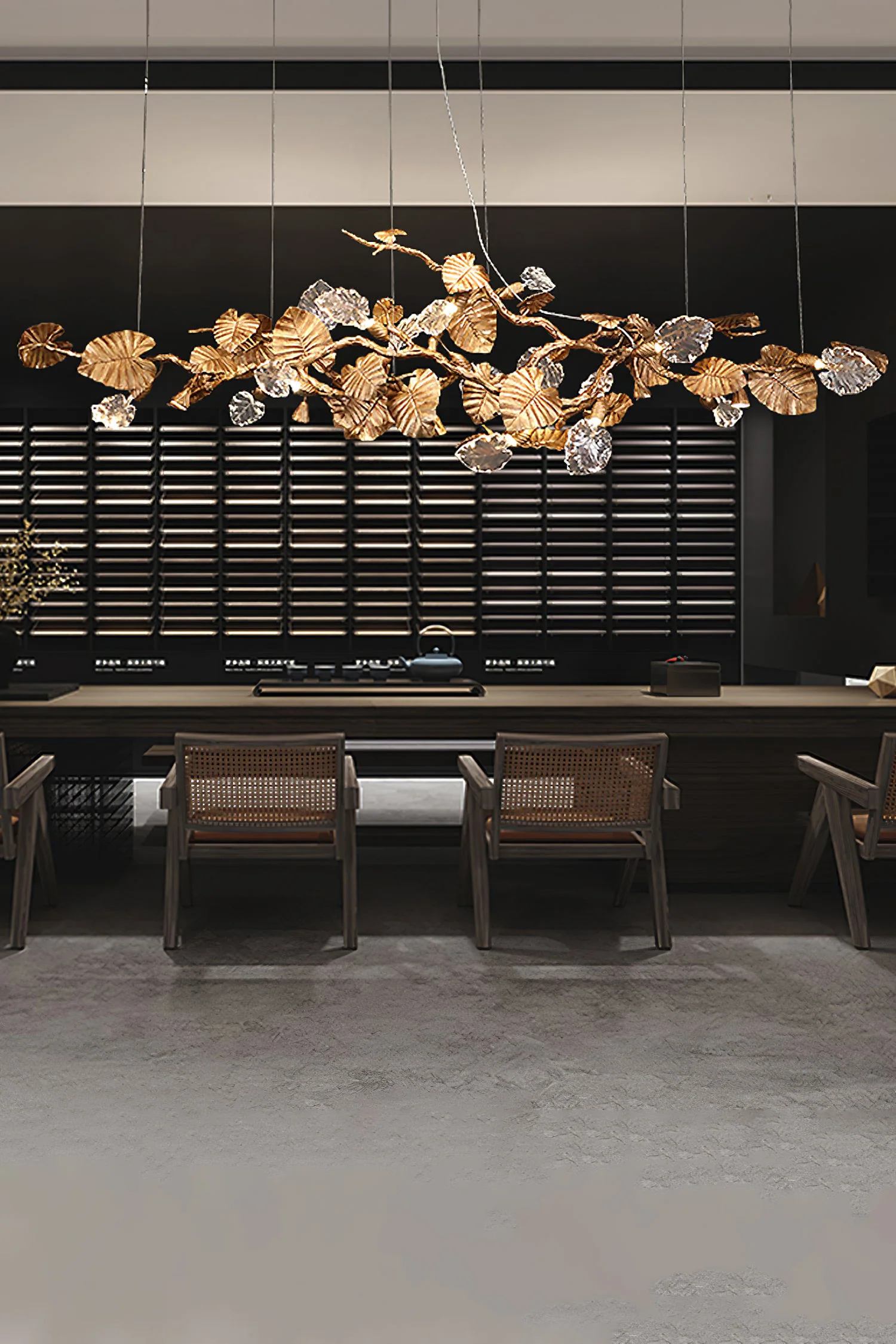 Gold Leaf Chandelier - Image 14