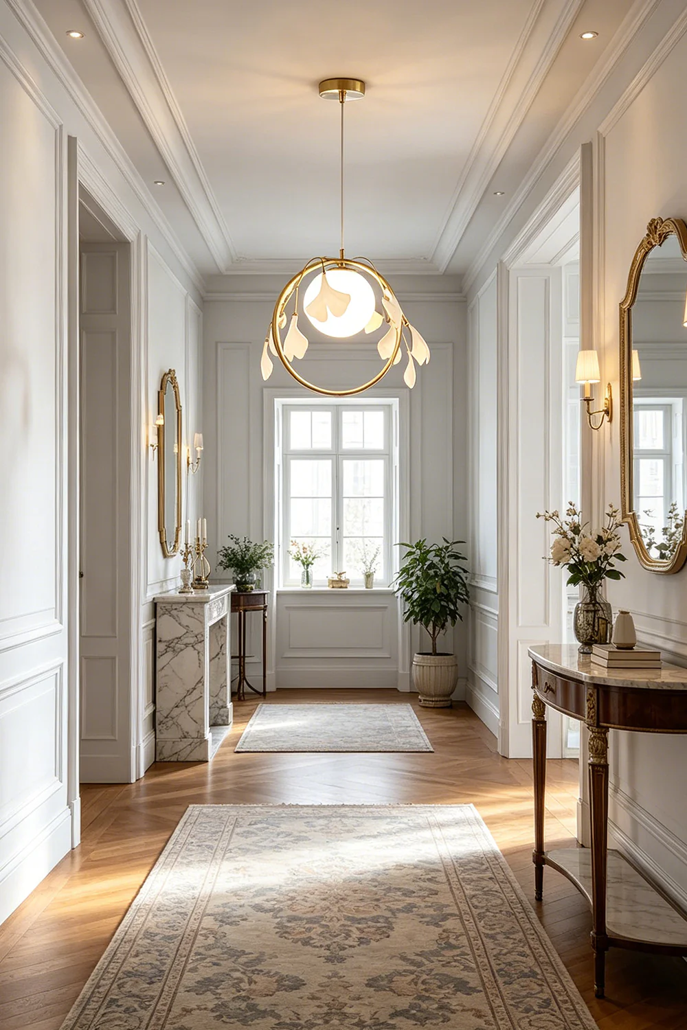 Golden Gingko Halo Pendant Light - Image 3