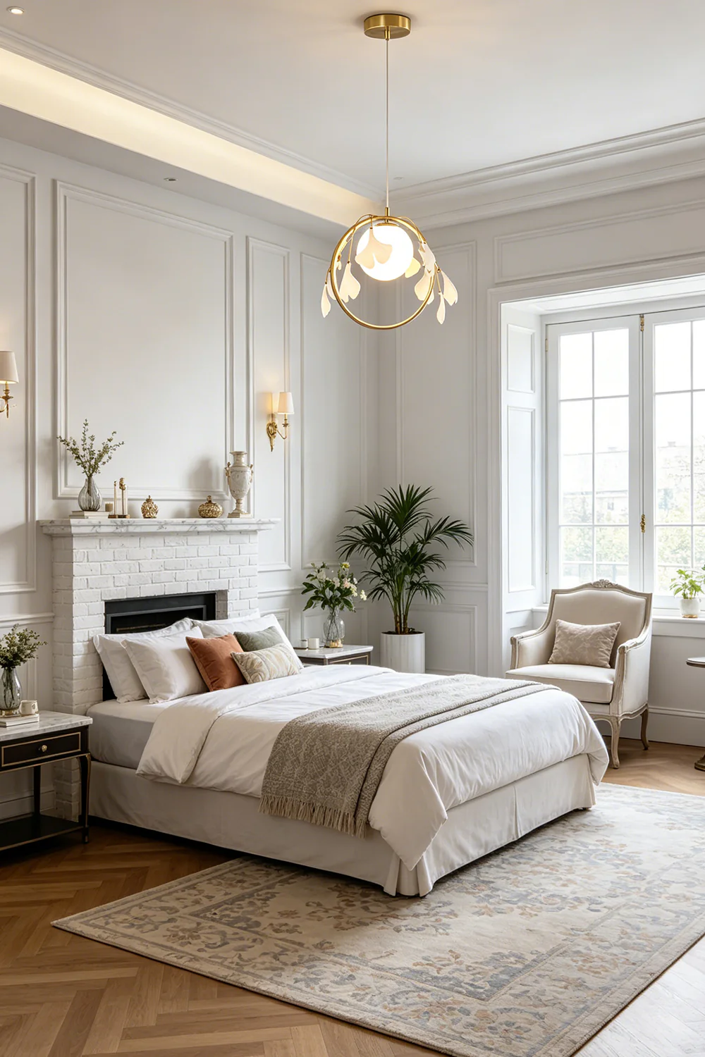 Golden Gingko Halo Pendant Light - Image 7