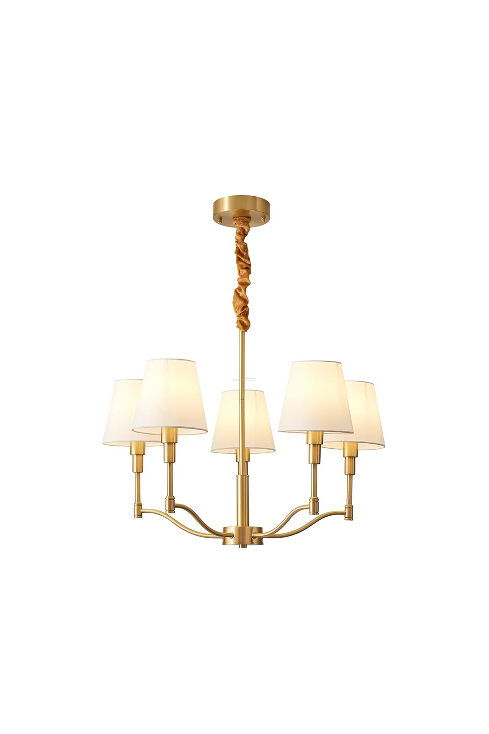 Golden Luxe Mid-Century Chandelier - Image 11