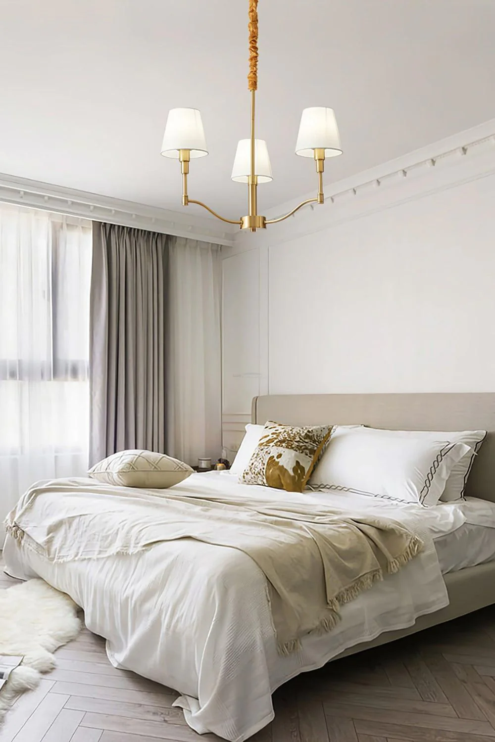 Golden Luxe Mid-Century Chandelier - Image 2