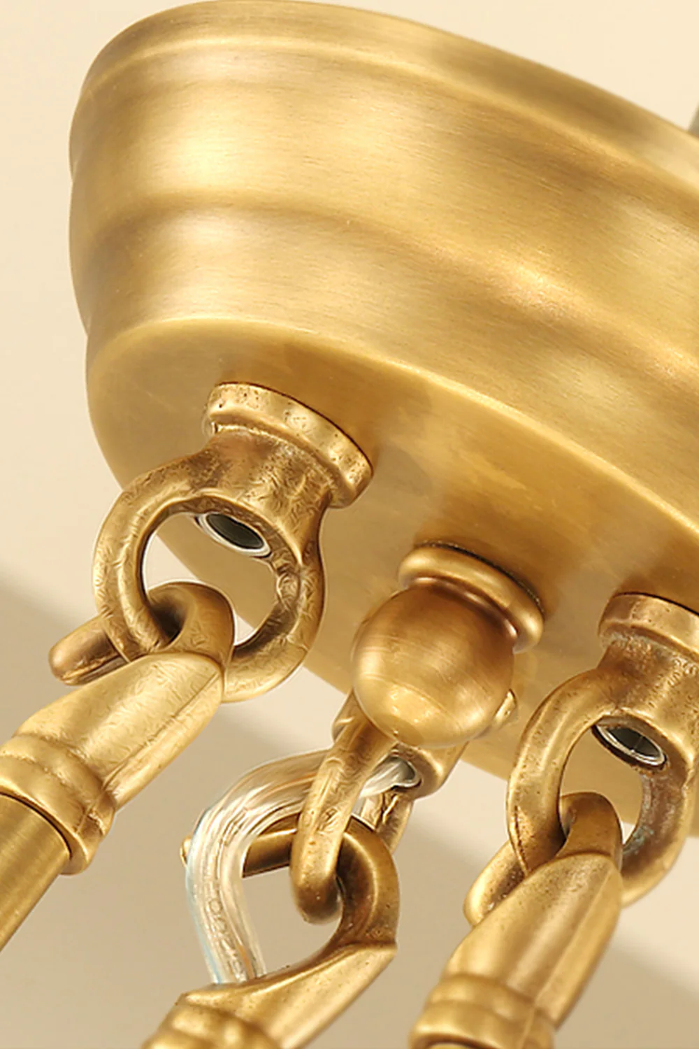 Golden Ring Candle-Arm Chandelier - Image 14