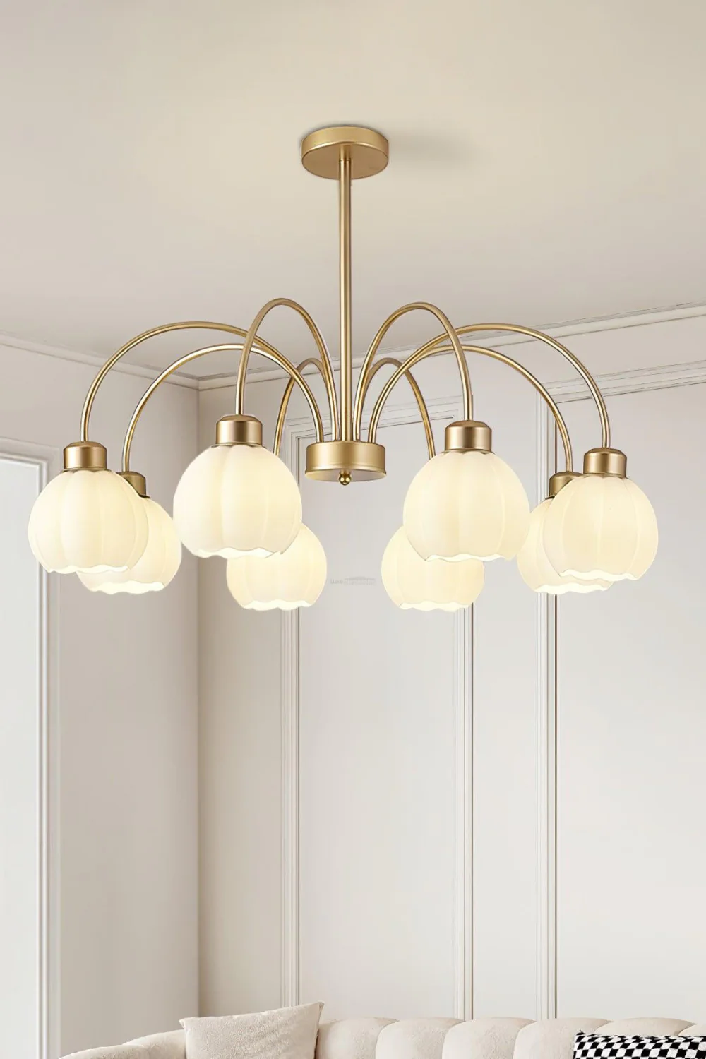 Golden Tulip Pendant Chandelier - Image 2